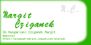 margit cziganek business card